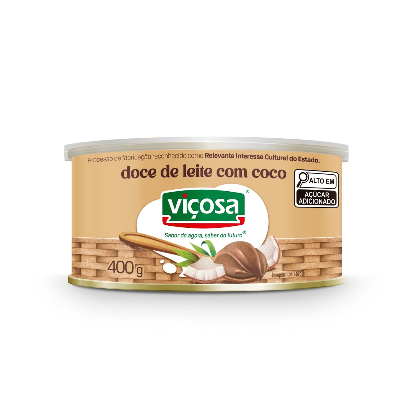 Doce de leite com coco