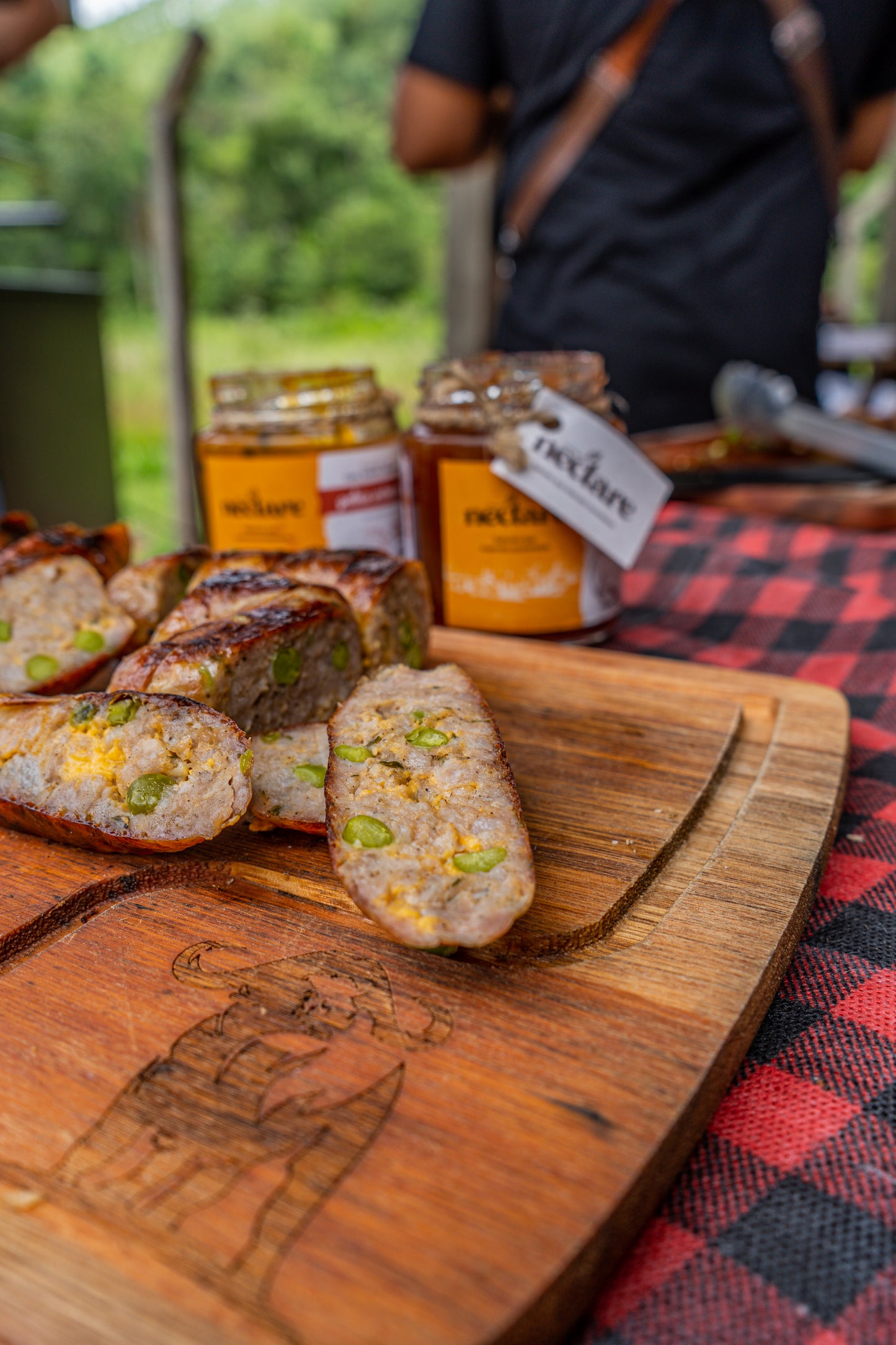 Linguiça artesanal suína de rúcula com tomate seco Kg