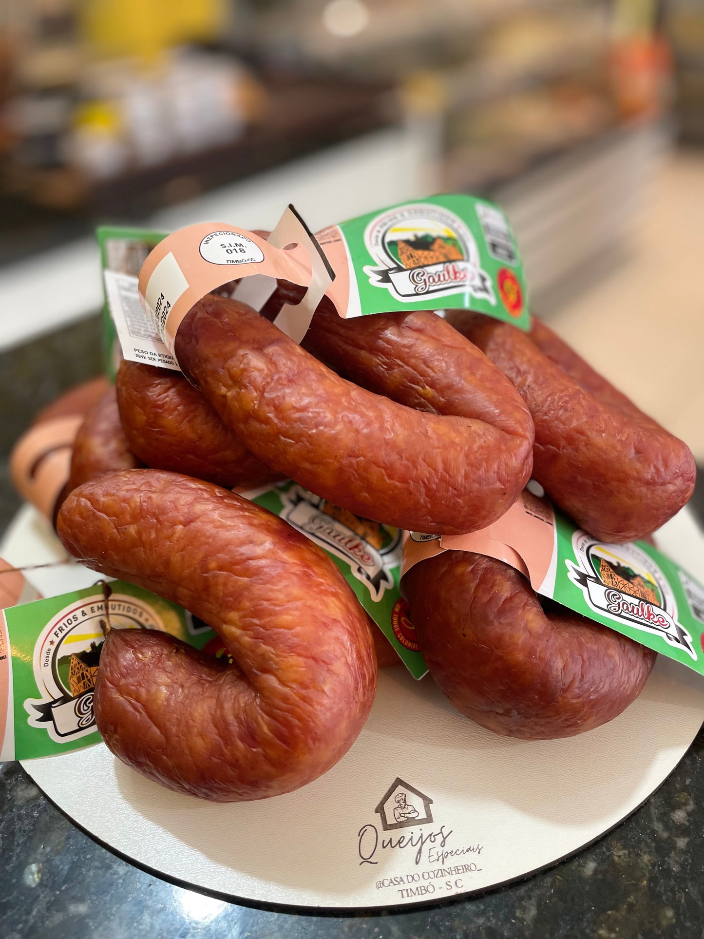 Linguiça artesanal defumada