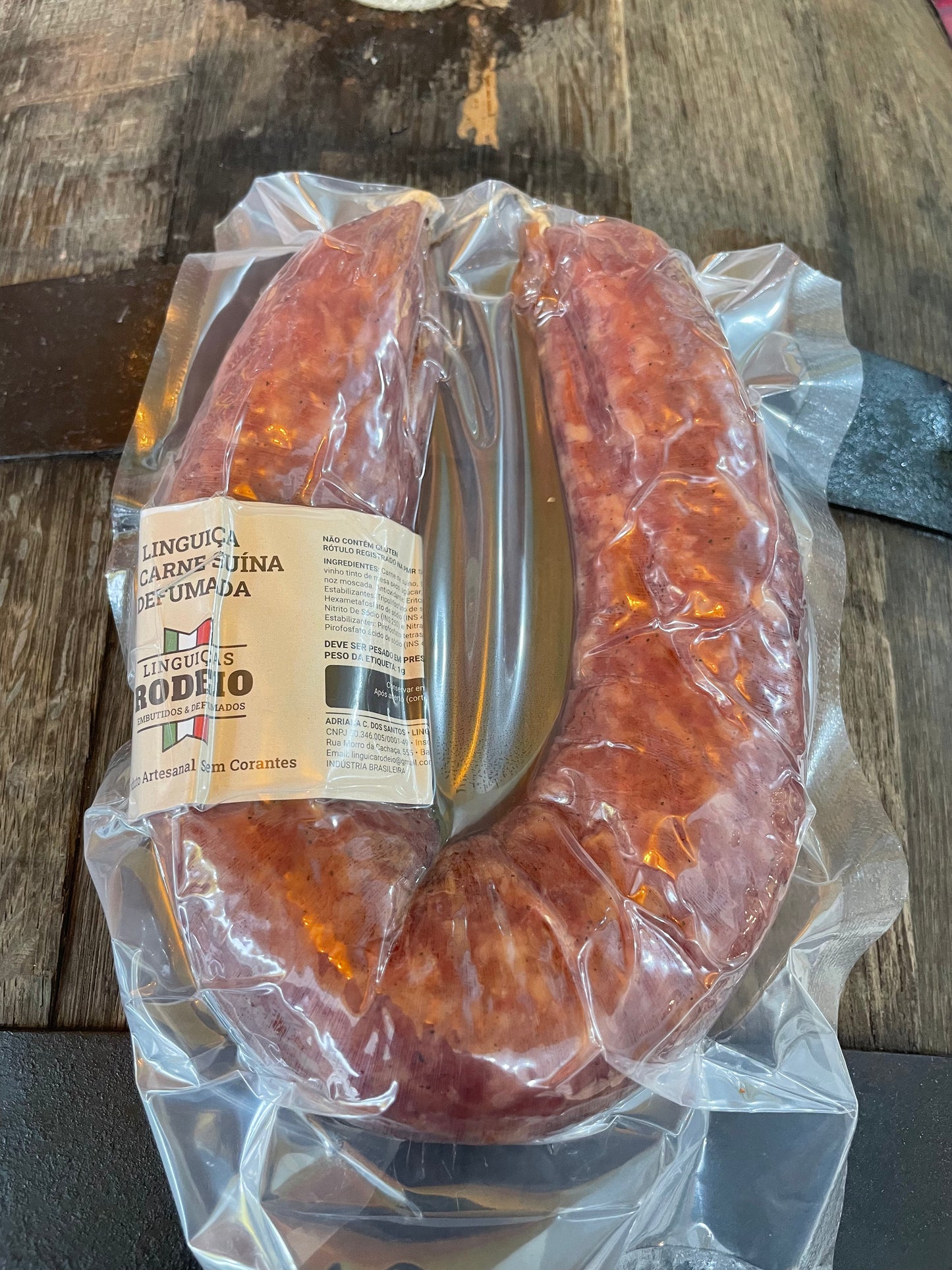 Linguiça artesanal defumada