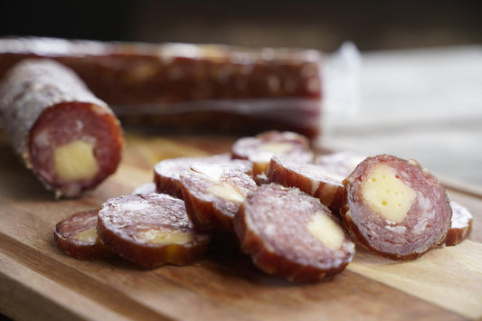 Salame artesanal com queijo